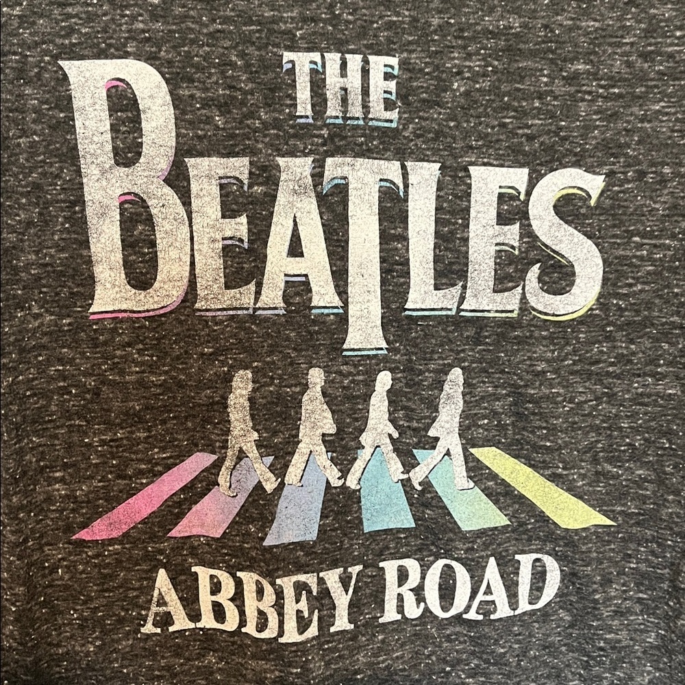 The Beatles Abbey Road short sleeve top - Charcoal, size small - Picture 3 of 5